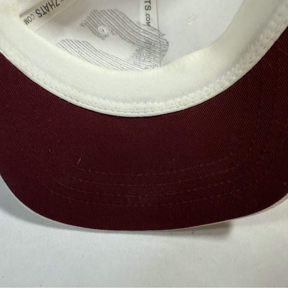 Zephyr Cream and Maroon Stanford Youth Hat - Picture 8 of 9